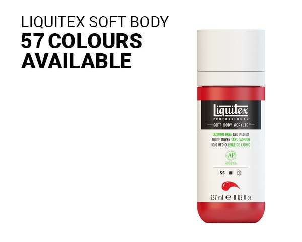 Liquitex Soft Body Artist Acrylics - Yellow Light Hansa, 59 ml bottle